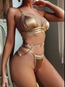 For Dreams 8411 Parlak Dantelli Sütyen Takım thumbnail 2