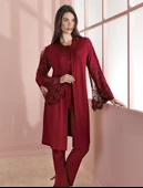 Espuar 757 Penye 3'lü Sabahlık Pijama Takımı thumbnail 4