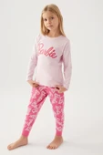 Barbie L1766-3 Kız Çocuk Uzun Kol Pijama Takımı thumbnail 1
