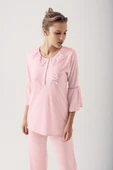 Artış 14200 Bayan Uzun  Kol Pijama Takımı - 4