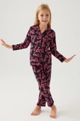 Barbie 1767-3 Kız Çocuk Gömlek Pijama Takımı thumbnail 3