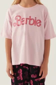 Barbie L1704-g Kız Çocuk Kısa Kol Pijama Takımı thumbnail 9