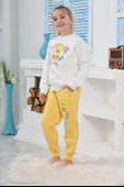 Kapitex 6182 Kız Çocuk Twety Baskılı Uzun Kol Pijama Takımı thumbnail 6