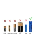 Watton 18650 Şarj Edilebilir Pil (El Feneri Pili) 3.7V 5200mAh - 3