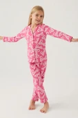 Barbie 1767-3 Kız Çocuk Gömlek Pijama Takımı thumbnail 6