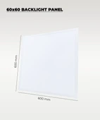 48 W. Sıva Altı 60x60 Backlight Beyaz Panel Armatür 4000K - 2 Adet - 2