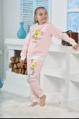 Kapitex 6182 Kız Çocuk Twety Baskılı Uzun Kol Pijama Takımı thumbnail 2
