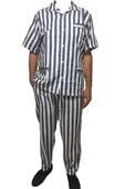 Kocabey 4007 Gaffur Erkek Kısa Kol Çizgili Pijama Takım - 2