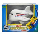 PARAPLY Sürtmeli Kırılmaz Kutulu Uçak Kız Erkek Çocuk Oyuncak Eğitici Oyuncaklar thumbnail 2