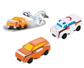 PARAPLY Transracers Dönüşen Arabalar Ambulans / Jip Kız Erkek Çocuk Oyuncak Eğitici Oyuncaklar thumbnail 2