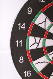 Delta Flocked Dart Seti 45 Cm (18 İnç) Büyük Boy + 6 Dart Oku (18 Gr) Hedef Tahtası - 3