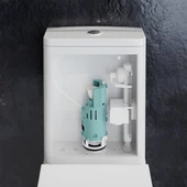 Creavit Mare Beyaz Kanalsız Duvara Sıfır Klozet Takımı MA361, Creavit Mare Duroplast Yavaş Kapak thumbnail 8