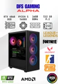 DFS Gaming ALPHA RYZEN 5 5600X-B550M-RTX 4060 8GB-16GB RAM-512GB M.2 SSD-OYUNCU BİLGİSAYARI thumbnail 1