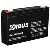 Orbus  6 Volt 7 Amper Kuru Akü (150 * 30 * 94 Mm) - 1