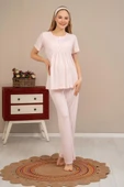 Ba-ha 4504 Dantel Sabahlıklı Lohusa Pijama Takımı thumbnail 2