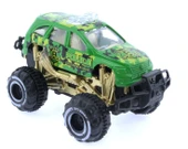 PARAPLY Çek Bırak Mini Off Road Yeşil Polis Aracı Kız Erkek Çocuk Oyuncak Eğitici Oyuncaklar thumbnail 1