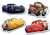 PARAPLY KS Baby Puzzle Cars My First Puzzle 4 in 1 Çerçevesiz Kız Erkek Çocuk Oyuncak Eğitici Oyuncaklar thumbnail 2