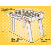 PARAPLY 403 Matrax, Ahşap Masa Maçı Oyunu Ayaklı Kız Erkek Çocuk Oyuncak Eğitici Oyuncaklar thumbnail 2