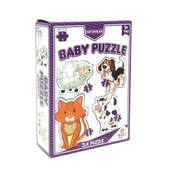 PARAPLY LC7224 Laço Kids Baby Puzzle - Hayvanlar / 2+3+4+5 Parça Puzzle / +1 yaş Kız Erkek Çocuk Oyuncak Eği - 1