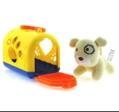 PARAPLY Taşıma Çantalı Peluş Sarı Yavru Köpek Kız Erkek Çocuk Oyuncak Eğitici Oyuncaklar thumbnail 3