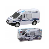 PARAPLY Çarp Dönsün Sesli Işıklı ve Anonslu Polis Minibüsü Kız Erkek Çocuk Oyuncak Eğitici Oyuncaklar thumbnail 2