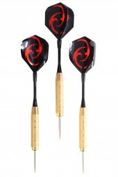 Delta 24 Gr. Dart Oku (3’lü Set) - Çelik Uç + Pirinç Gövde + Renkli Kanat - Dart Oku Seti - 1