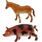 PARAPLY Sunman Çiftlik Hayvanları Poşetli Kız Erkek Çocuk Oyuncak Eğitici Oyuncaklar thumbnail 3