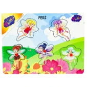 PARAPLY Ahşap Tutmalı Peri Kızı Puzzle Kız Erkek Çocuk Oyuncak Eğitici Oyuncaklar thumbnail 2