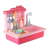 PARAPLY Pilli İnteraktif Lavabo Seti Pembe Kız Erkek Çocuk Oyuncak Eğitici Oyuncaklar thumbnail 3