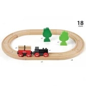 PARAPLY Brio Küçük Orman Tren Seti Kız Erkek Çocuk Oyuncak Eğitici Oyuncaklar thumbnail 2