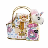 PARAPLY Cutekins Taşıma Çantalı Peluş Unicorn Lou Lou Kız Erkek Çocuk Oyuncak Eğitici Oyuncaklar - 3
