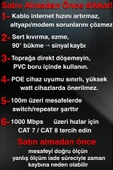 MN6 M103FN 15 Metre Internet Kablosu/Gigabit Destekli-CAT6-UTP/iç Mekan Uyumlu-ethernet Kablosu 15 Metre - 8