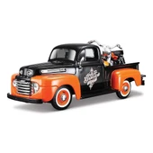 PARAPLY Maisto 1:24 Ford Pick-Up 1948 Model Araba Kız Erkek Çocuk Oyuncak Eğitici Oyuncaklar thumbnail 1