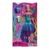 PARAPLY Barbie Sihirli Dokunuş Peri Masalı Elbiseli Bebek HLC31 Kız Erkek Çocuk Oyuncak Eğitici Oyuncaklar thumbnail 1