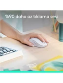 Logitech Signature M650 Büyük Boy Sol El Için Sessiz Kablosuz Mouse - Beyaz - 4