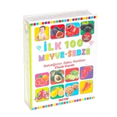 PARAPLY 1765 Flash Card İlk 100 Meyveler Eğitici Kartlar Kız Erkek Çocuk Oyuncak Eğitici Oyuncaklar - 1