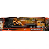 PARAPLY 1:43 Long Haul Kenworth Taşıyıcı Tır ve Dozer Kız Erkek Çocuk Oyuncak Eğitici Oyuncaklar - 2