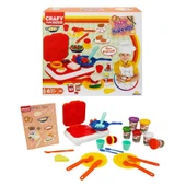 PARAPLY Crafy Pazar Kahvaltısı Oyun Hamuru Seti 300 g 23 Parça Kız Erkek Çocuk Oyuncak Eğitici Oyuncaklar - 1