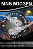 MN6 M103FN 1 Metre Internet Kablosu/UTP-CAT6/Gigabit/Destekli/ethernet Kablosu 1 Metre/iç Mekan Uyumlu - 3