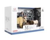 PARAPLY Model Hayvan Seti Yünlü Keçi ve Yavrusu Kız Erkek Çocuk Oyuncak Eğitici Oyuncaklar thumbnail 2