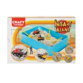 PARAPLY 3470 Crafy İnşaat Alanı Oyun Kumu Seti 250 gr 7 Parça Kız Erkek Çocuk Oyuncak Eğitici Oyuncaklar thumbnail 1