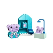 PARAPLY 10413 Lego Duplo Günlük Rutinlerim: Banyo Zamanı 15 parça +1,5 yaş Kız Erkek Çocuk Oyuncak Eğitici O - 2