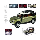 PARAPLY HCL-510A Çek Bırak 1:22 Sesli Ve Işıklı Buharlı DF Metal Jeep Kız Erkek Çocuk Oyuncak Eğitici Oyunca thumbnail 3