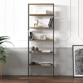 Hero 5 Raflı Modern Kitaplık - 180 cm - 1