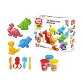 PARAPLY 03995 Art Craft 3D Dinozorlar Hamur Set 168 Gr -Fentoys Kız Erkek Çocuk Oyuncak Eğitici Oyuncaklar - 1