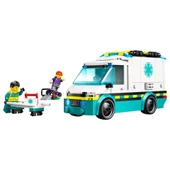 PARAPLY LEGO City Acil Yardım Ambulansı 60451 Kız Erkek Çocuk Oyuncak Eğitici Oyuncaklar thumbnail 1