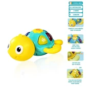 PARAPLY JLG-855-100A IŞIKLI VE MÜZİKLİ KAPLUMBAĞA -VRD Kız Erkek Çocuk Oyuncak Eğitici Oyuncaklar thumbnail 1