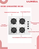 Luxell 88 Lt Plus Beyaz Cam Ankastre Set - 5