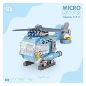 PARAPLY LZ8616 LOZ Helikopter Blok Seti Mini Poşet -Vagon life Kız Erkek Çocuk Oyuncak Eğitici Oyuncaklar - 3