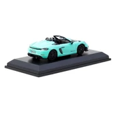PARAPLY Tarmac Works x Minichamps 1/64 Porsche 718 Spyder RS Mint Green Kız Erkek Çocuk Oyuncak Eğitici Oyun - 2